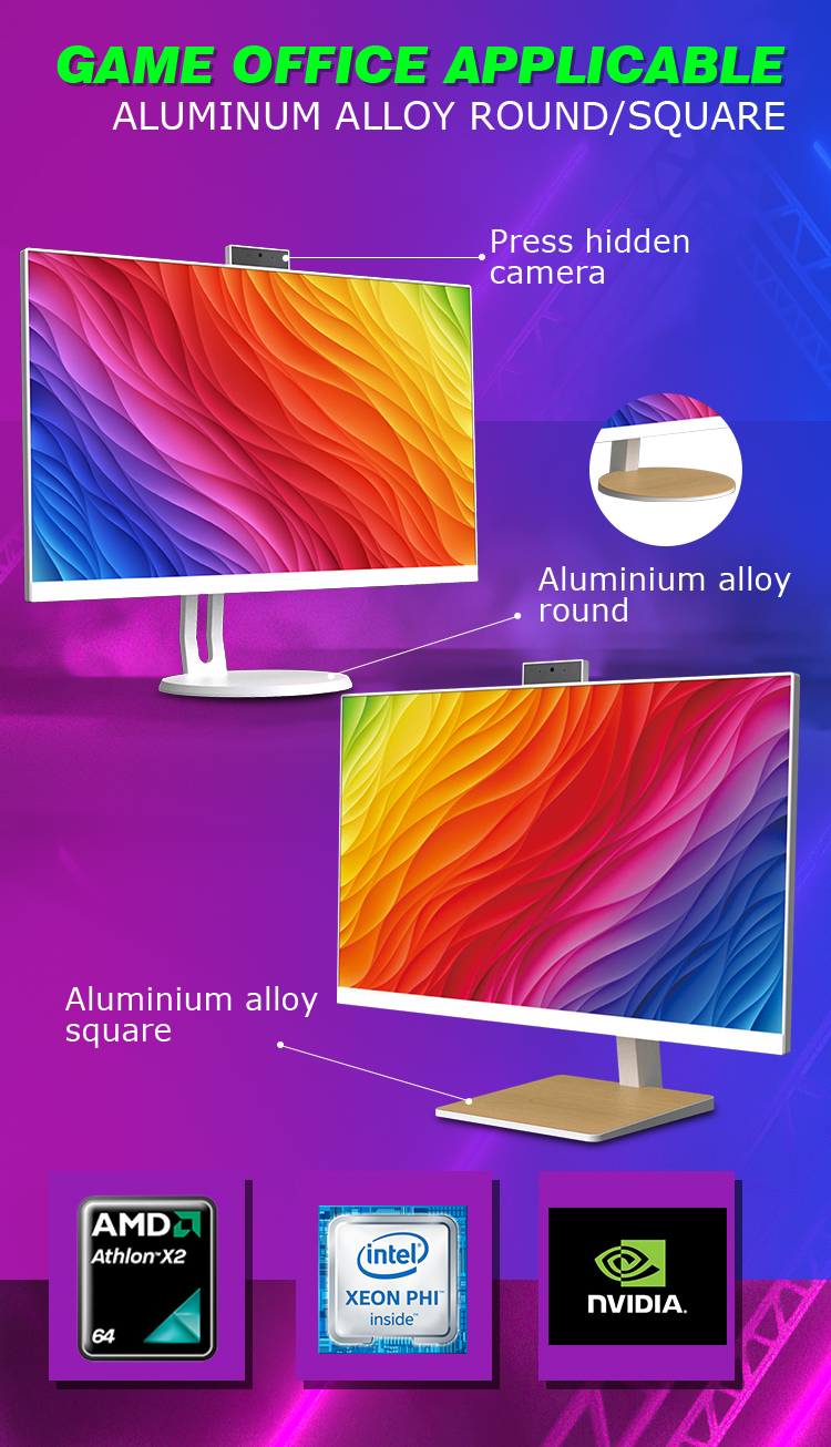 23.8inch AIO Business Gamer Desktop Monoblock Gaming Computer All in